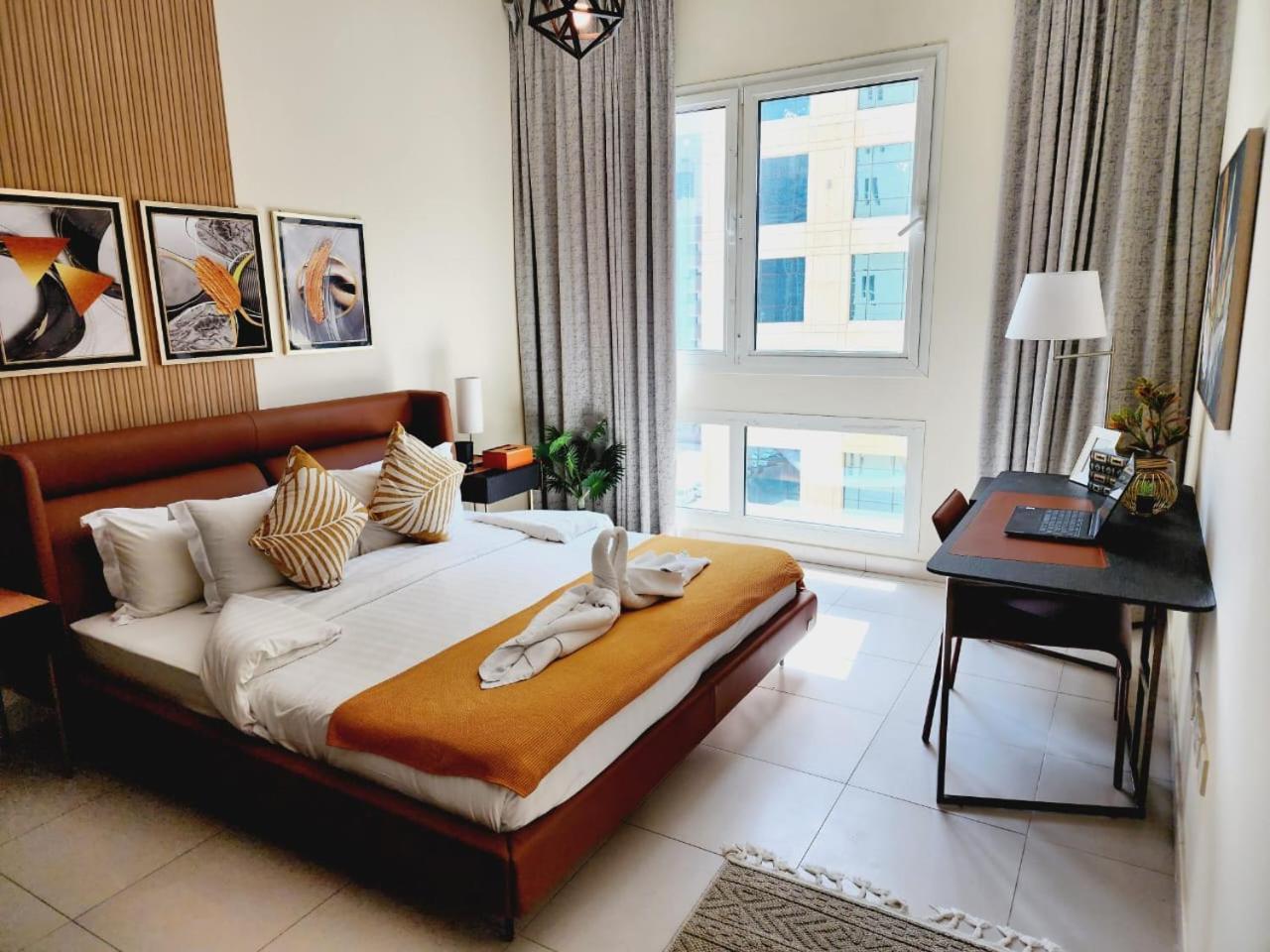 Lovely 1-Bedroom Apartment In The Heart Of Dubai Marina Luaran gambar