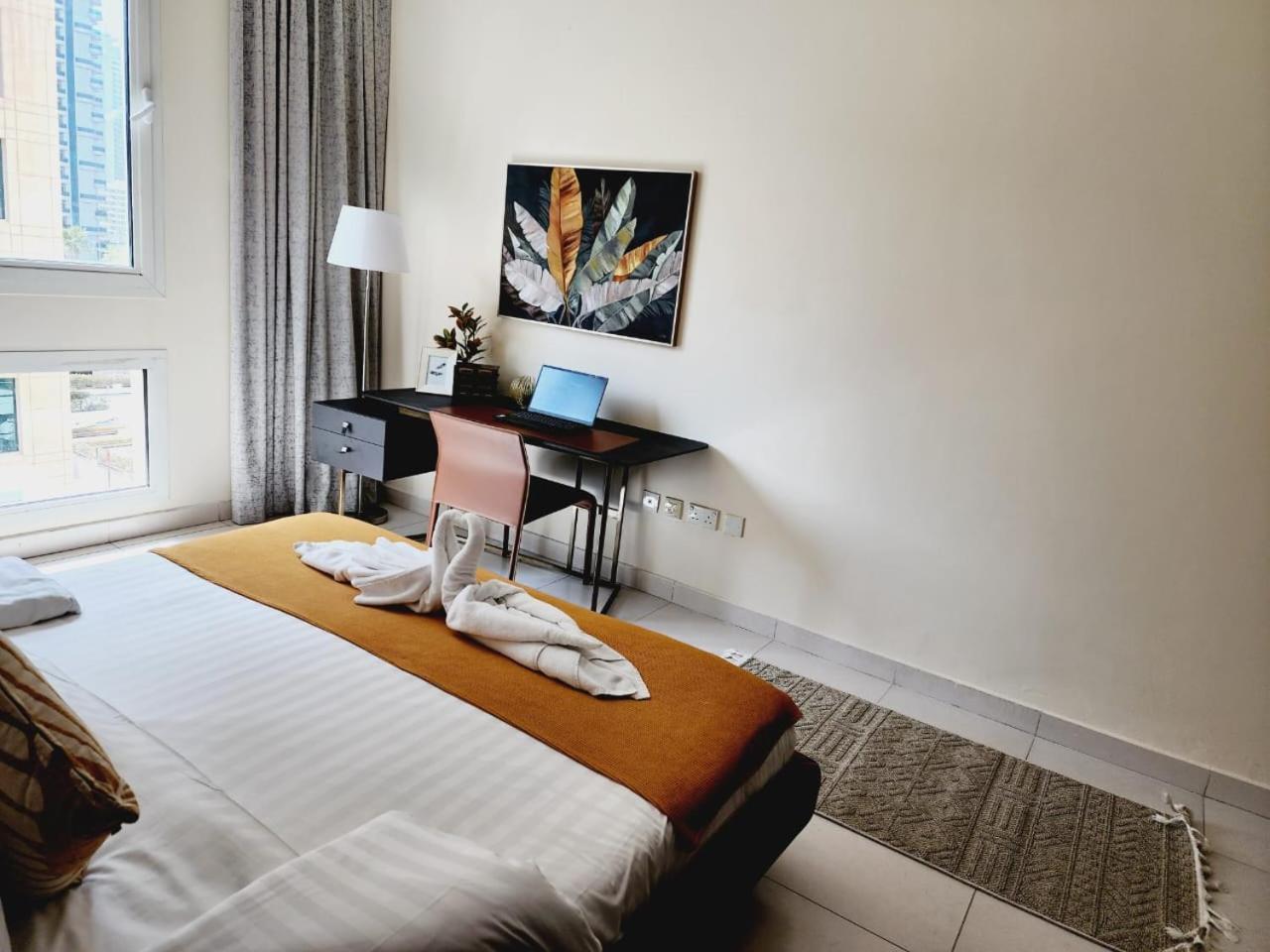 Lovely 1-Bedroom Apartment In The Heart Of Dubai Marina Luaran gambar